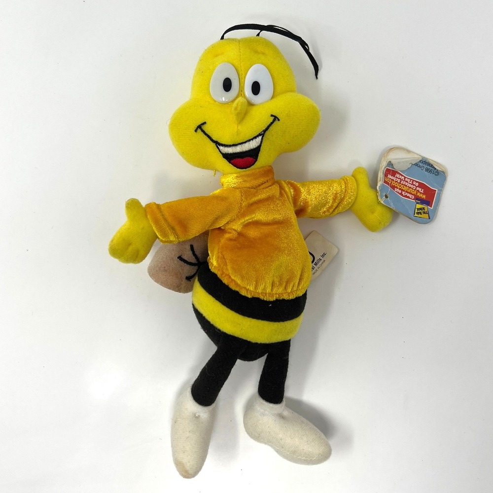 Vintage 1997 General Mills Honey Nut Cheerios Buzz‎ Bee Plush Big G Breakfast